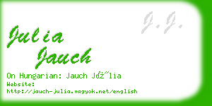 julia jauch business card